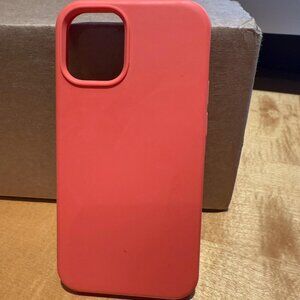 Ouxul Iphone 12 mini case, Nectarine
